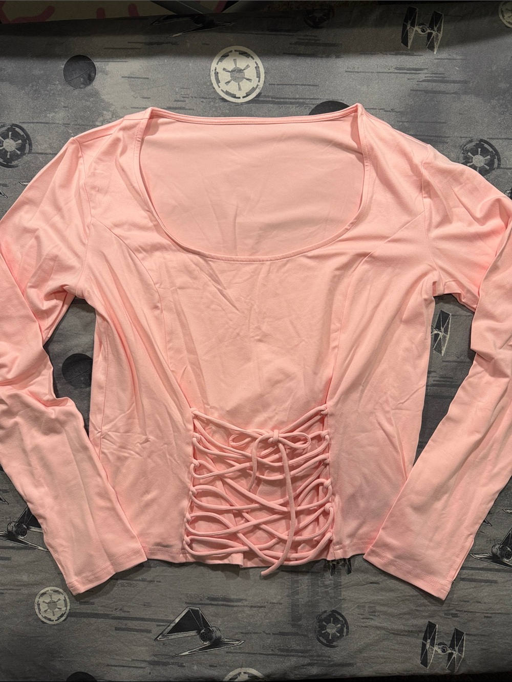 NIB FOREST INK VIPER LONG SLEEVE TOP IN BLUSH SZ 2X